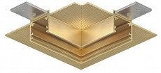 Соединитель угловой L-образный для треков встраиваемых Denkirs SHINE HIDE TR5705-SB 500_191_2223942
