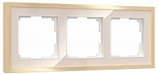 Рамка на 3 поста Werkel Baguette (айвори/латунь) W0032851 500_191_2296963
