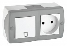 Блок с розеткой и выключателем Mono Electric Octans IP20 104-020001-185 500_191_2281644