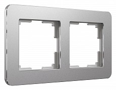 Рамка на 2 поста Werkel Platinum (алюминий) W0022606 500_191_2296938