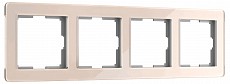 Рамка на 4 поста Werkel Acrylic (айвори) W0042743 500_191_2296978