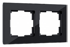 Рамка на 2 поста Werkel Favorit (черный) W0021108 500_191_2296735