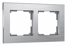 Рамка на 2 поста Werkel Aluminium (алюминий) W0021706 500_191_2296614