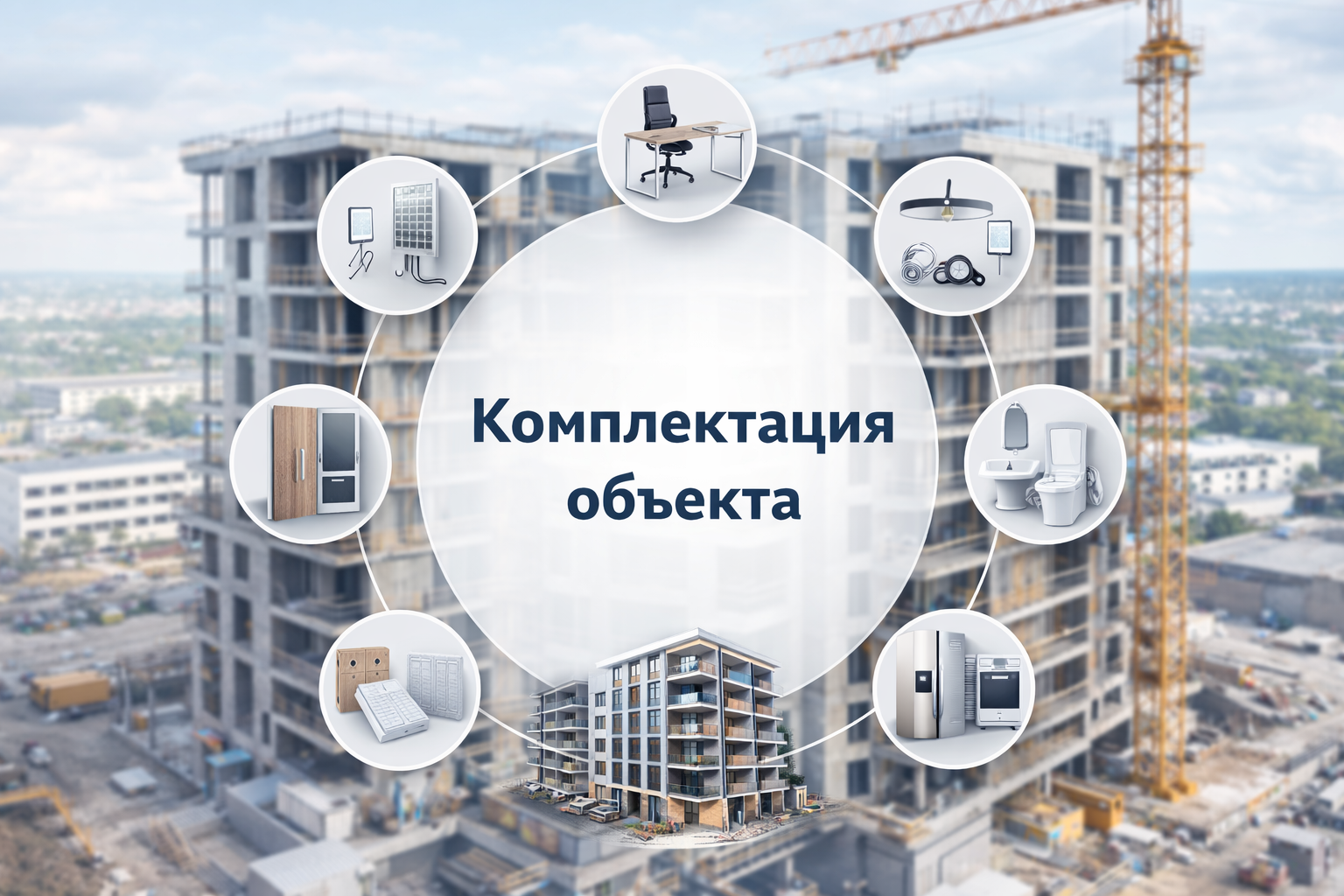 Комплектация<br> объектов по <br>дизайн-проекту