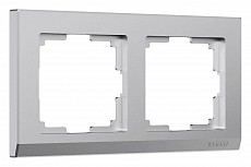 Рамка на 2 поста Werkel Stark (серебряный матовый) W0021865 500_191_2297003