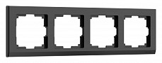 Рамка на 4 поста Werkel Stark (черный) W0041808 500_191_2296502