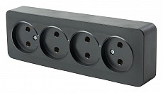 Розетка четверная без заземления Stekker София 49504 250_100_Array