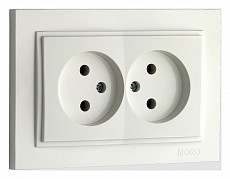 Розетка двойная Mono Electric Despina 102-190005-121 500_191_2301481
