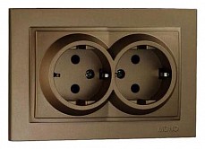 Розетка двойная с заземлением Mono Electric Despina 102-232304-120 500_191_2301681