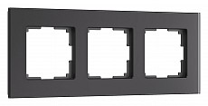 Рамка на 3 поста Werkel Senso (черный, стекло soft-touch) W0033108 500_191_2297091