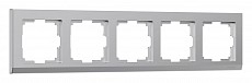 Рамка на 5 постов Werkel Stark (серебряный) W0051806 500_191_2296501