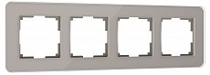 Рамка на 4 поста Werkel Elite (дымчатый, стекло) W0042417 500_191_2296871