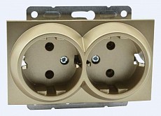 Розетка двойная с заземлением, без рамки Mono Electric Despina / Larissa 500-002204-120 500_191_2301605