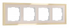 Рамка на 4 поста Werkel Baguette (айвори/латунь) W0042851 500_191_2296995
