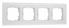 Рамка на 4 поста Werkel Senso (белый, стекло soft-touch) W0043101 500_191_2297088