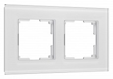 Рамка на 2 поста Werkel Senso (белый, стекло soft-touch) W0023101 500_191_2297086