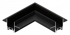 Соединитель угловой L-образный для треков встраиваемых Aployt Magnetic track 48 APL.0182.00.04 500_191_2300509