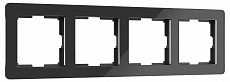 Рамка на 4 поста Werkel Acrylic (черный) W0042708 500_191_2296977