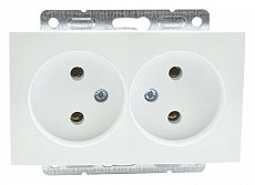 Розетка двойная, без рамки Mono Electric Despina / Larissa 500-000105-121 500_191_2301539