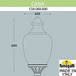 Плафон полимерный Fumagalli Cana C50.000.000.AYE27 250_100_1804632