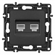 Розетка Ethernet RJ-45 без рамки Arte Milano am-217 217.45-2.black 500_191_2302773
