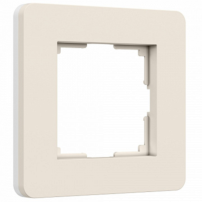 Рамка на 1 пост Werkel Split (айвори/белый, soft-touch) W0013066 400_400_2131163