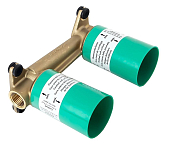 71734670S Set HG Talis E смеситель для раковины из стены излив 225 мм (71734670+13622180), матовый черный 250_100_2406894