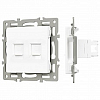 Розетка двойная RJ-12 и Ethernet RJ-45, без рамки Arlight SCT 045336 100_100_2220914