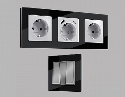 Рамка на 2 поста Ambrella Volt ALFA AF380802 400_400_2184452