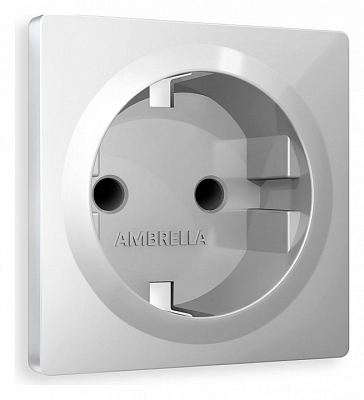 Накладка для розетки с заземлением и со шторками Ambrella Volt ALFA AP4070 400_400_2185172