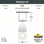 Накладной светильник Fumagalli Franca 90 3A7.000.000.WXU1L 250_100_1801003
