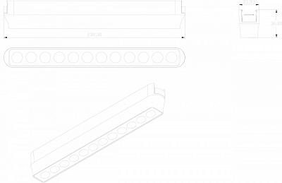 Накладной светильник Denkirs AIR GRILL DK5335-BK 400_400_1914424