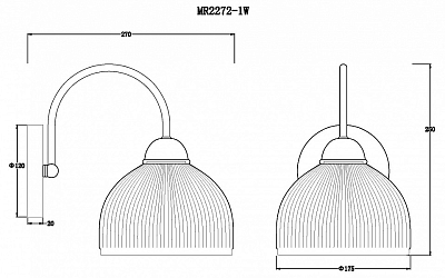 Бра MyFar Flora MR2272-1W 400_400_1994604
