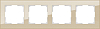 Рамка на 4 поста Werkel Favorit (шампань) W0041111 100_100_2128368