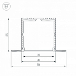 Профиль встраиваемый Arlight ARH-POWER-F-W35-2000 ANOD 016139 250_100_1887065