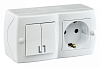 Блок с розеткой и выключателем Mono Electric Octans IP20 104-010101-181 100_100_1988558