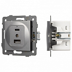 Механизм розетки 2хUSB type A и C Arlight SCT 049840 250_100_681357