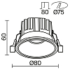 Встраиваемый светильник Technical DL058-12W-DTW-B 100_100_808112