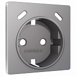 Накладка для розетки с заземлением и со шторками и 2хUSB type С Ambrella Volt ALFA AP5105 250_100_2192865