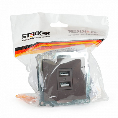 Розетка USB type A без рамки Stekker Катрин 49027 400_400_2158562