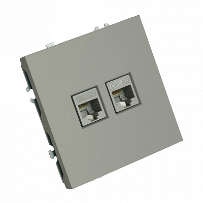 Розетка двойная Ethernet RJ-45 без рамки Stekker Эмили 49952 400_400_2160273