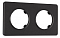 Рамка на 2 поста Arte Milano am-502.15 502.15-2.black