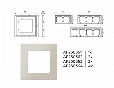 Рамка на 1 пост Ambrella Volt ALFA AF250361 400_400_2184062