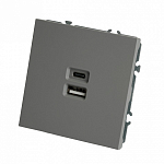Розетка 2хUSB type A и C без рамки Stekker Эмили 49957 250_100_2160178