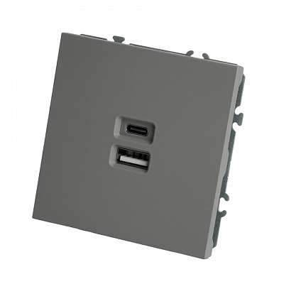 Розетка 2хUSB type A и C без рамки Stekker Эмили 49957 400_400_2160178