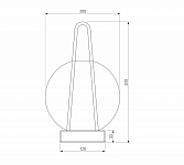 Настольная лампа декоративная Eurosvet Frasco 80507/1 черный 250_100_1814414