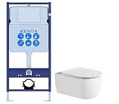 Set AQUATEK ЕВРОПА (рама AQUATEK Standard INS-0000012+звукоизоляционная прокладка+унитаз ЕВРОПА AQ1106L-00+тонкое сиденье с механиз 250_100_Array