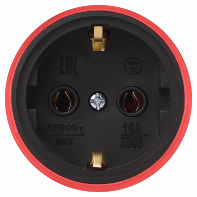 Розетка с заземлением Эра  RX11-R-IP44 400_400_2405952