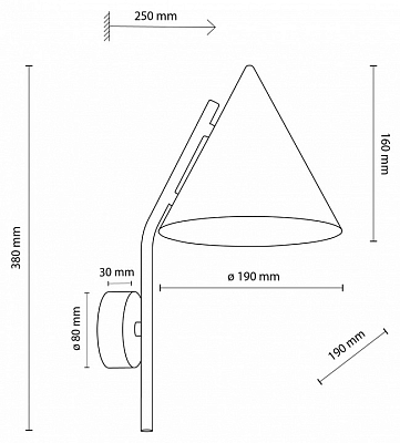 Бра TK Lighting Cono 11088 CONO BROWN 400_400_1883305