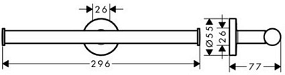41717000 HG Logis Universal бумагодержатель двойной 400_400_1440988